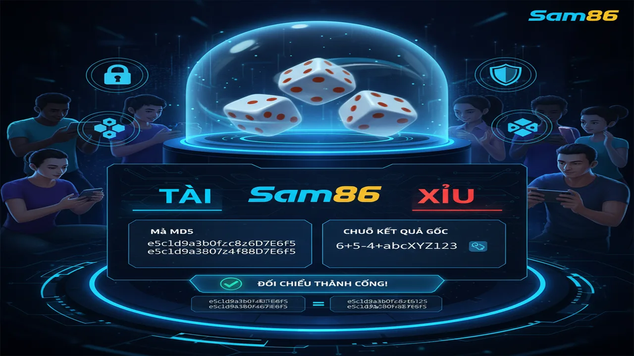 Hướng dẫn chơi Tài Xỉu MD5 minh bạch Sam86