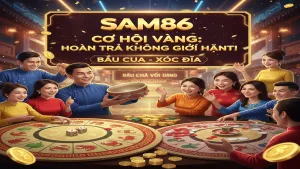 Ưu đãi hoàn trả sảnh Bầu Cua, Xóc Đĩa Sam86